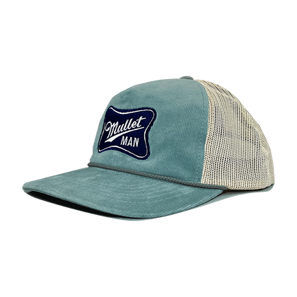 Mullet Time Corduroy Snapback - Dusty Blue